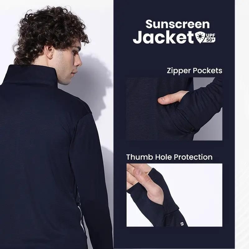 BLUE TYGA Sunscreen And Light Weight Jacket