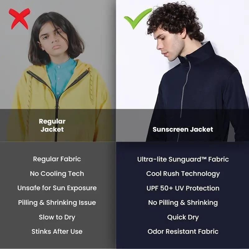 BLUE TYGA Sunscreen And Light Weight Jacket