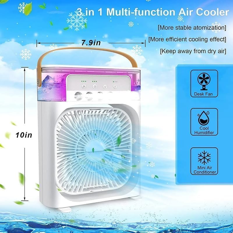 Portable Air Cooler with LED Light
