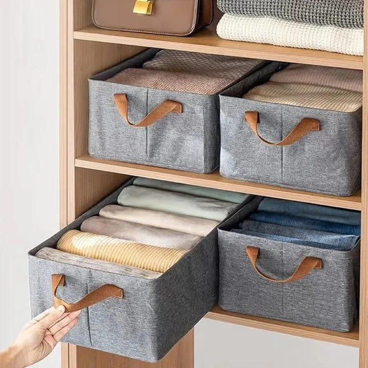 Flexi Fold Large Cloth Basket Assorted Color